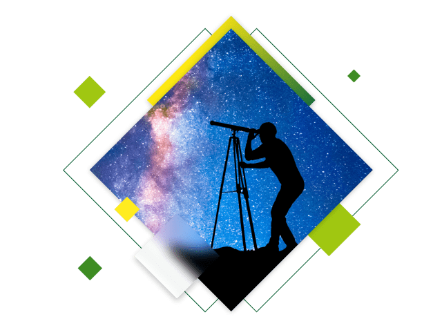 Telescope and sky gazing